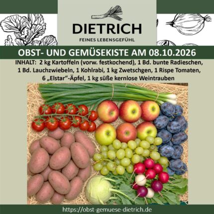 Obst- und Gemüsekiste am 08.10.2026