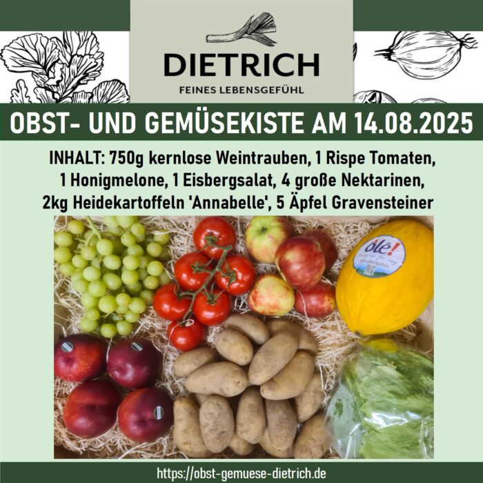 Obst- und Gemüsekiste am 14.08.2025 – Bild 1