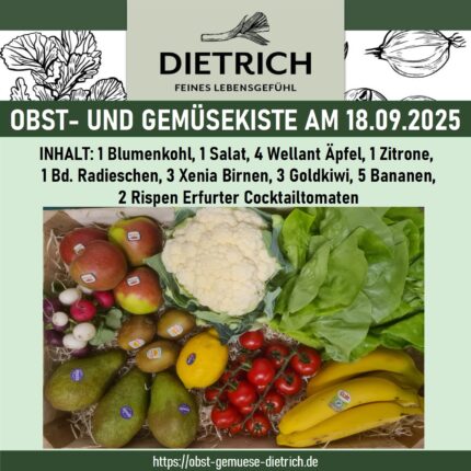 Obst- und Gemüsekiste am 18.09.2025