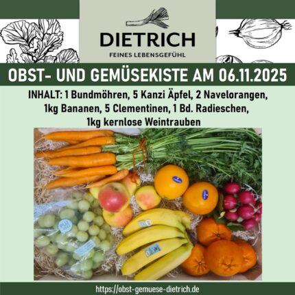 Obst- und Gemüsekiste am 06.11.2025