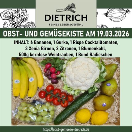 Obst- und Gemüsekiste am 19.03.2026