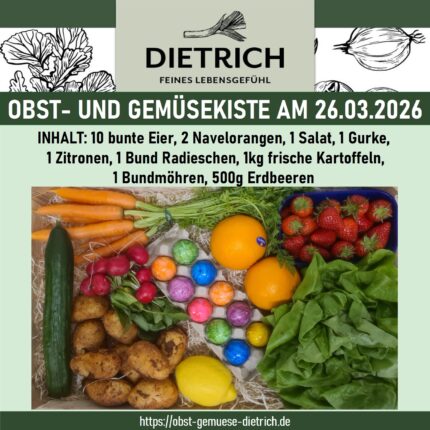 Obst- und Gemüsekiste am 26.03.2026