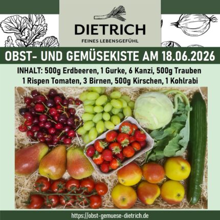 Obst- und Gemüsekiste am 18.06.2026