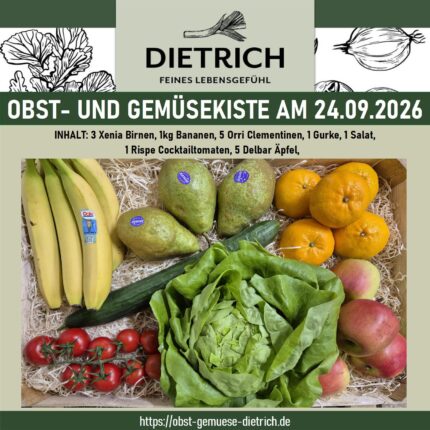 Obst- und Gemüsekiste am 24.09.2026