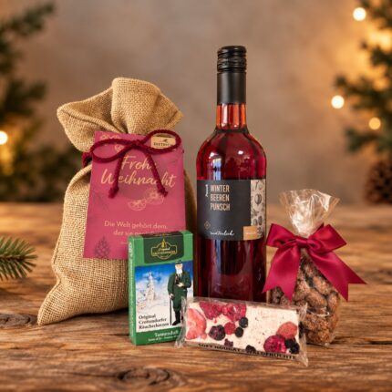 Kleiner Weihnachtsgruß im Jutesäckchen